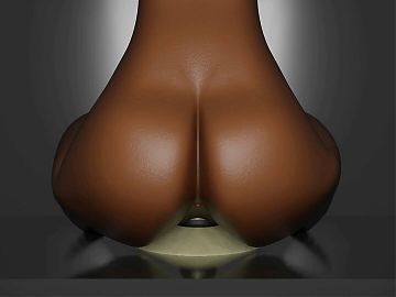 3d black ass